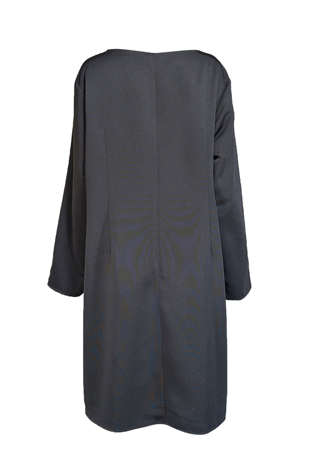 Sail to Sable - Black Long Sleeve Sheath Dress w/ Sequin Bow Detail Sz XXXL - Current Boutique