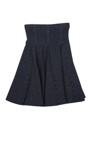 Sandro - Dark Grey "Luc A-Line" Skirt Sz 4 - Current Boutique