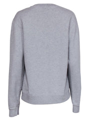 Current Boutique-Sandro - Grey Crewneck Sweatshirt w/ Patch Sz M