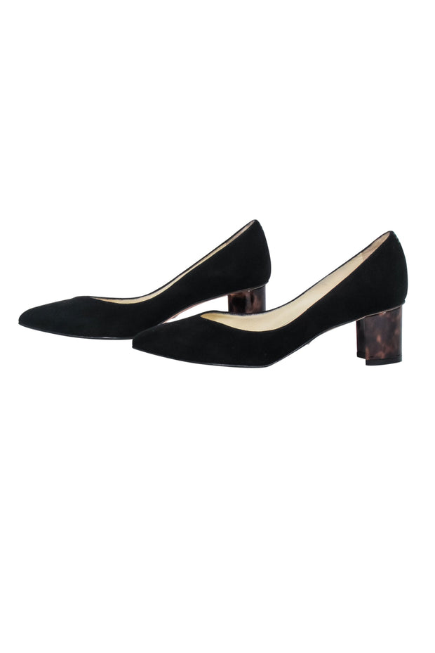 Current Boutique-Sarah Flint - Black Suede Low Pumps Sz 6