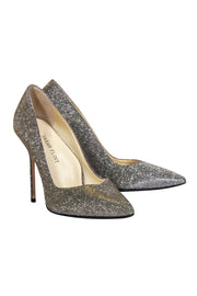 Current Boutique-Sarah Flint - Sparkly Metallic "Perfect Pump 85" Sz 8