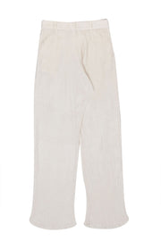Current Boutique-Savannah Morrow - Cream Crinkle Textured Pants Sz M