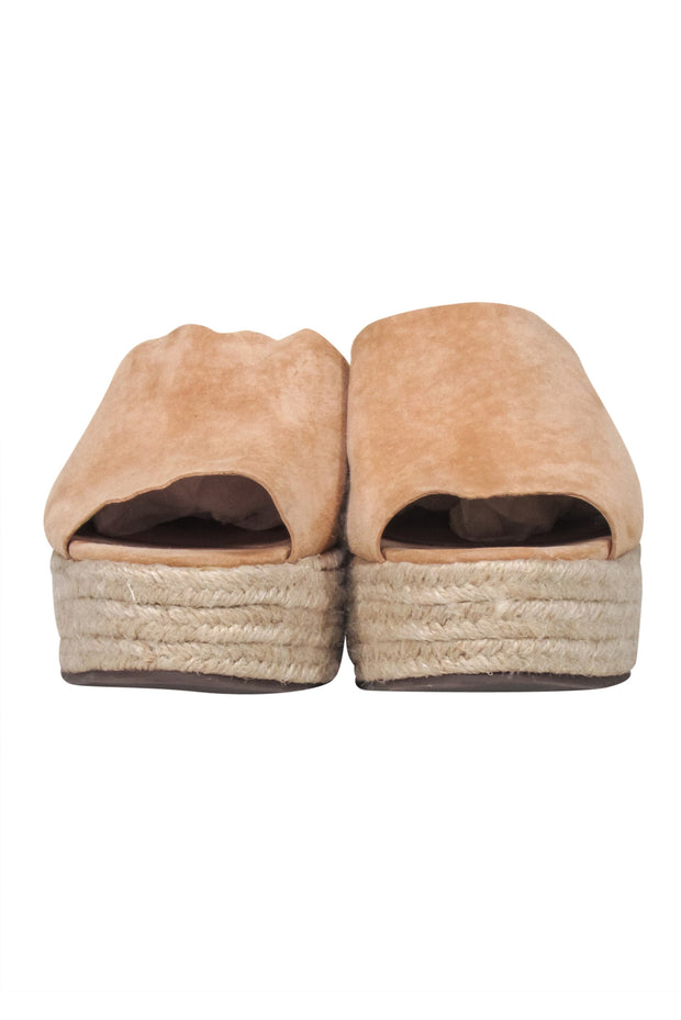 Current Boutique-Schutz - Tan "Thanlia" Platform Espadrilles Sz 8