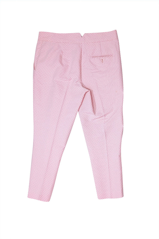 Current Boutique-See by Chloe - Light Pink Heart Print Tailored Pants Sz 8