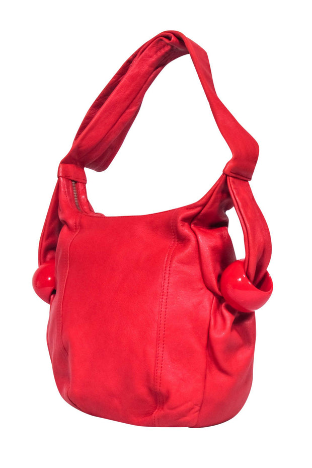 Current Boutique-See By Chloe - Red Leather Satchel w/ Bangles