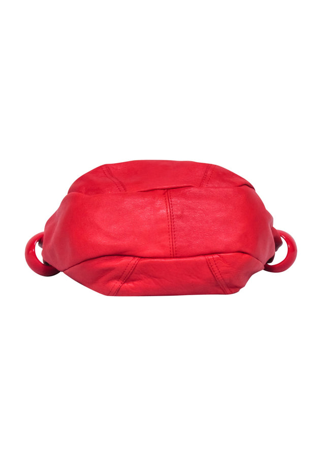 Current Boutique-See By Chloe - Red Leather Satchel w/ Bangles