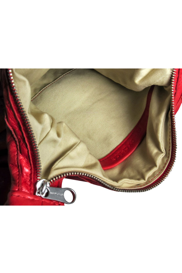 Current Boutique-See By Chloe - Red Leather Satchel w/ Bangles