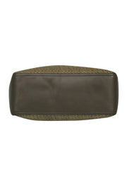 Current Boutique-Shinola - Olive Green Woven Leather Tote Bag