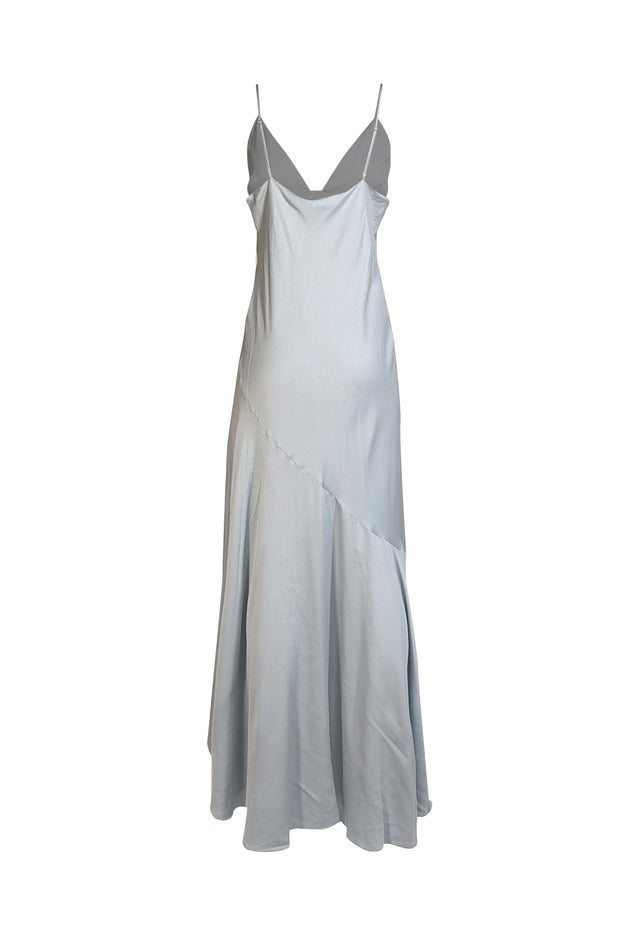 Shona Joy - Light Blue V-Neckline Sleeveless Formal Dress Sz 12 - Current Boutique