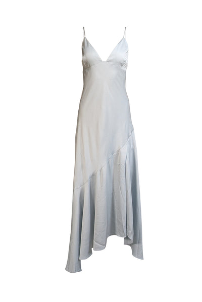 Shona Joy - Light Blue V-Neckline Sleeveless Formal Dress Sz 12 - Current Boutique