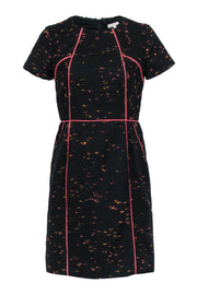 Current Boutique-Shoshanna - Black & Neon Tweed Short Sleeve Dress Sz 4