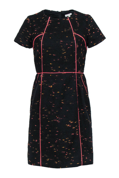 Current Boutique-Shoshanna - Black & Neon Tweed Short Sleeve Dress Sz 4