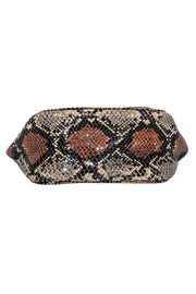 Current Boutique-Simon Miller - Beige, Black, & Tan Snakeskin Printed Leather Bag
