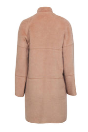 Current Boutique-Sofia Cashmere - Tan Alpaca & Wool Funnel Neck Coat Sz 2