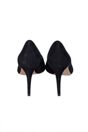 Current Boutique-Sophia Webster - Black Suede Rose Gold Butterfly Toe Pumps Sz 11