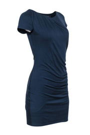 Current Boutique-Theory - Navy T-Shirt Dress w/ Side Ruching Sz S