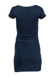 Current Boutique-Theory - Navy T-Shirt Dress w/ Side Ruching Sz S