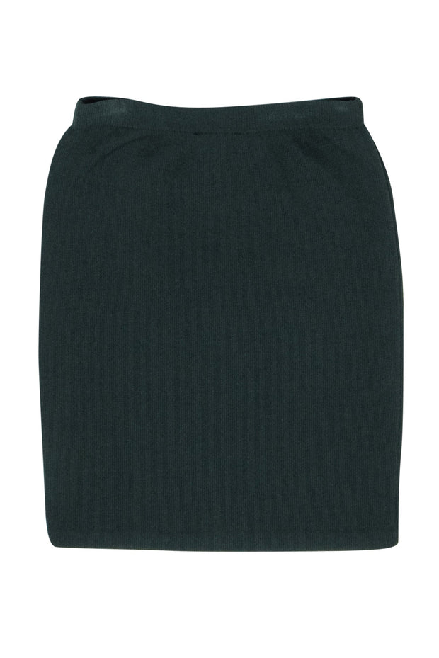 Current Boutique-St. John - Forest Green Knit Pencil Skirt Sz 10