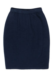 Current Boutique-St. John - Navy Knit Pencil Skirt Sz 4