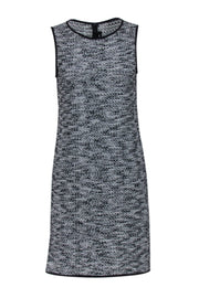 Current Boutique-St. John - Black & White Tweed Sleeveless Shift Dress Sz 4