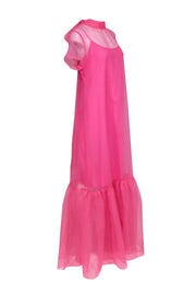 Current Boutique-Staud - Bubble Gum Pink Organza "Calluna" Dress Sz L
