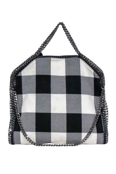 Current Boutique-Stella McCartney - Black & White Plaid Falabella Bag