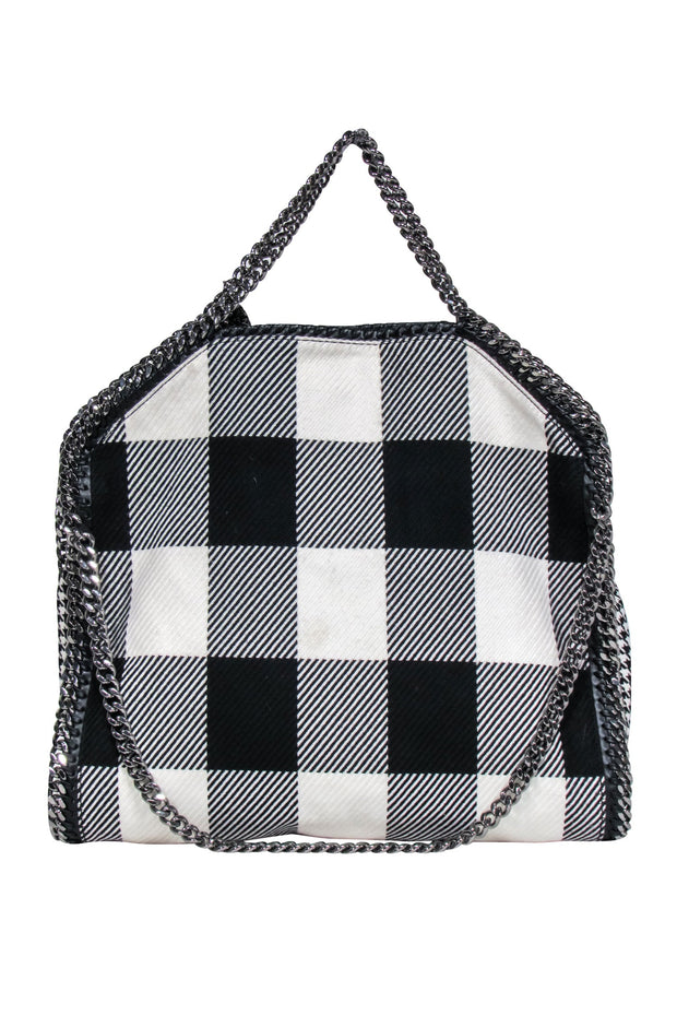 Current Boutique-Stella McCartney - Black & White Plaid Falabella Bag
