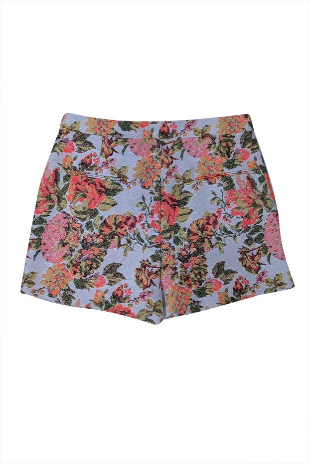 Current Boutique-Stella McCartney - Ivory w/ Multi Color Metallic Floral Print Short Sz 4