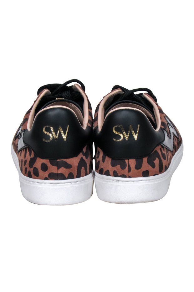 Current Boutique-Stuart Weitzman - Tan & Black Leopard Print Sneakers Sz 9.5