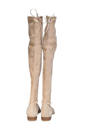 Stuart Weitzman - Beige Suede Over The Knee Tall Boots Sz 7 - Current Boutique
