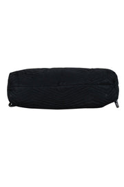 Current Boutique-Stuart Weitzman - Black Quilted Puffer Tote Bag w/ Chain Straps