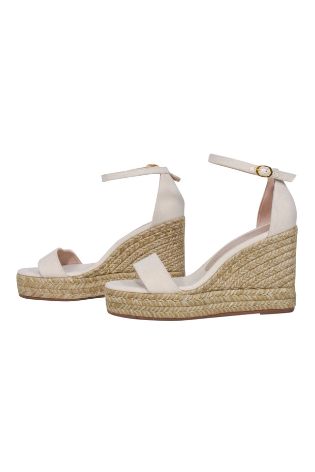 Current Boutique-Stuart Weitzman - Ivory Wedge Espadrilles Sz 8.5