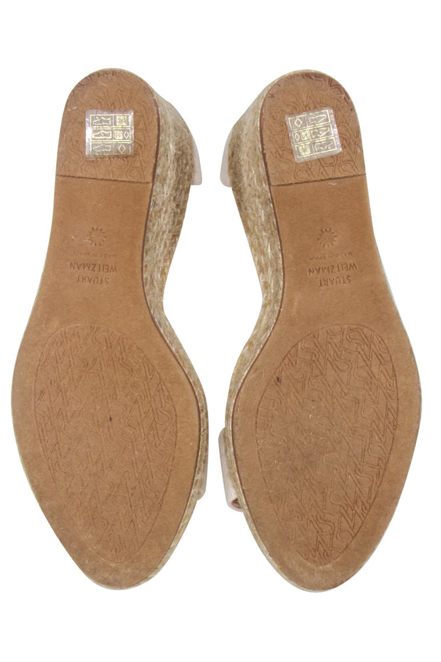 Current Boutique-Stuart Weitzman - Ivory Wedge Espadrilles Sz 8.5