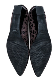Current Boutique-Stuart Weitzman - Brown & Black Leopard Print Pony Hair Pumps Sz 8.5
