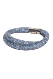 Current Boutique-Swarovski - Grey “Stardust” Double Wrap Bracelet