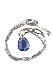 Current Boutique-Swarovski - Mini Parallel Tanzanite Necklace