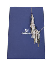 Current Boutique-Swarovski - Silver, White, & Gunmetal Fringe Layered Necklace