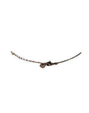 Current Boutique-Swarovski - Silver, White, & Gunmetal Fringe Layered Necklace