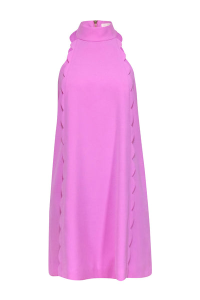 Current Boutique-Ted Baker - Light Pink High Neck Tunic Dress w/ Scalloped Trim Sz 6