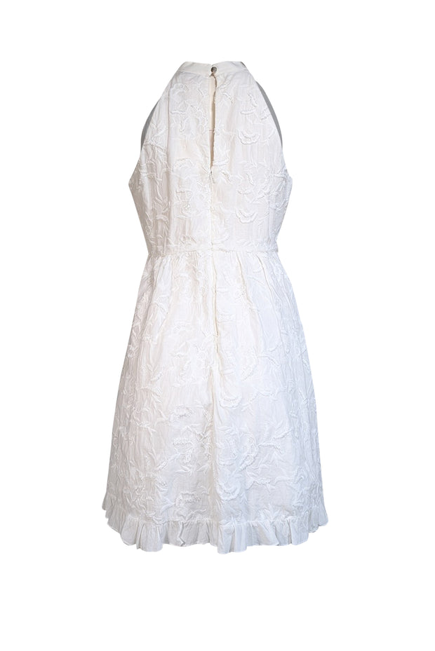 Current Boutique-Ted Baker - Ivory Eyelet Cotton Sleeveless Dress Sz 8