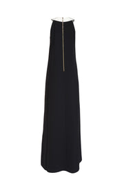 Ted Baker - Black w/ Ivory Bow Neckline Formal Dress Sz 8 - Current Boutique