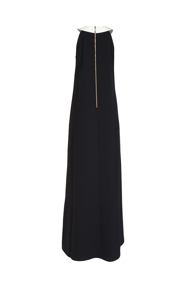 Ted Baker - Black w/ Ivory Bow Neckline Formal Dress Sz 8 - Current Boutique
