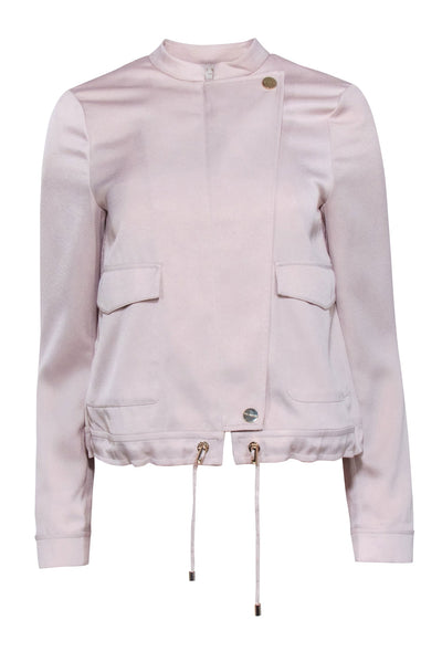 Current Boutique-Ted Baker - Light Pink Satin Cargo Jacket Sz 2
