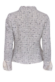 Current Boutique-Teri Jon - Ivory & Black Tweed Button Front Jacket Sz 6