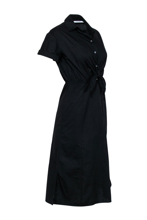 Current Boutique-Thakoon - Black Collared Short Sleeve Dress Sz 2