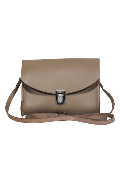 Current Boutique-The Cambridge Satchel Company - Beige Pushlock Crossbody