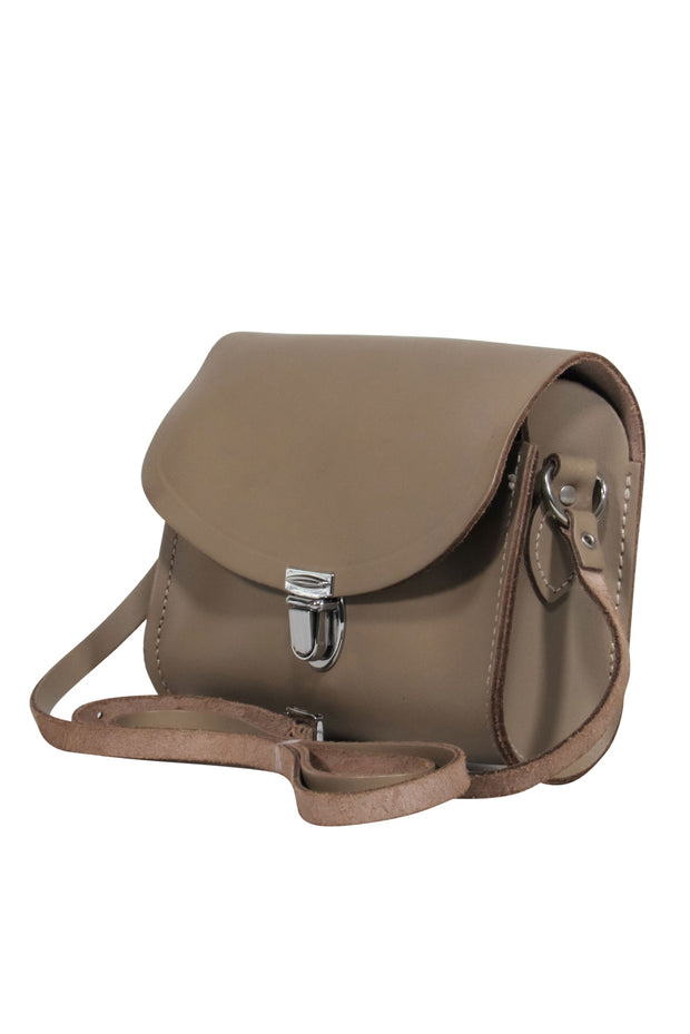 Current Boutique-The Cambridge Satchel Company - Beige Pushlock Crossbody