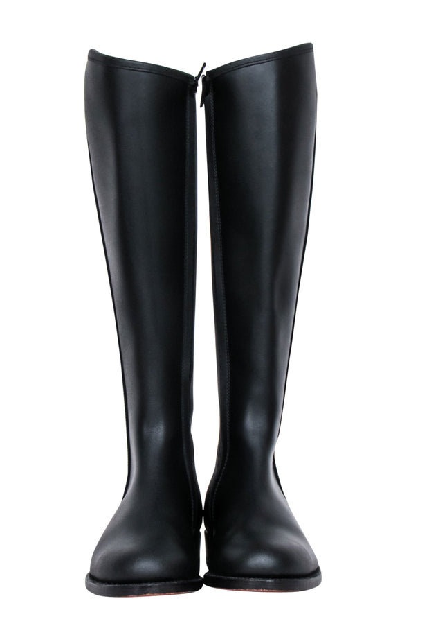 Current Boutique-The House of Bruar - Black Leather Tall Riding Boots Sz 9
