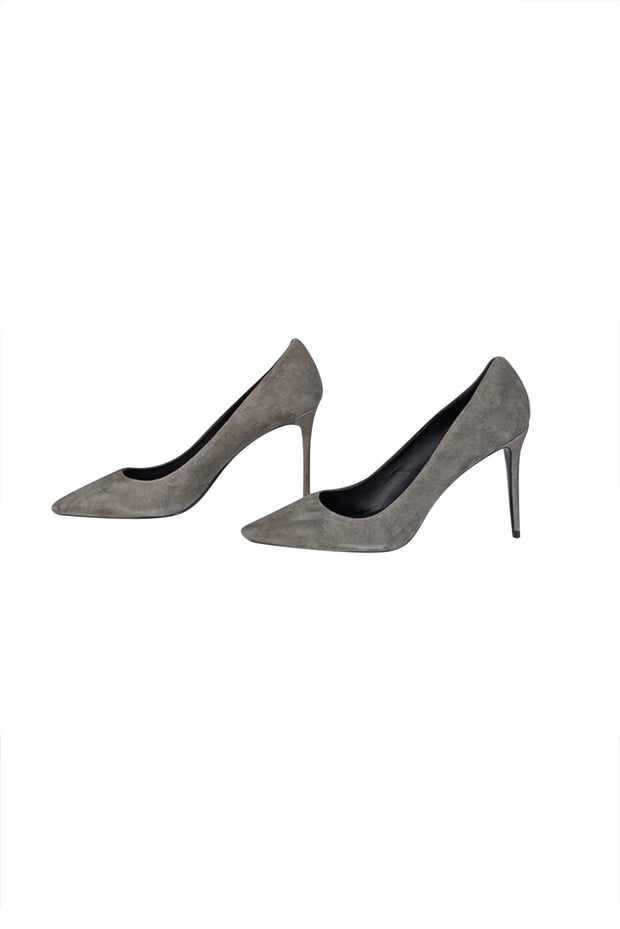 Current Boutique-Theory - Military Green "Braxia" Suede Pumps Sz 11