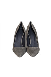 Current Boutique-Theory - Military Green "Braxia" Suede Pumps Sz 11